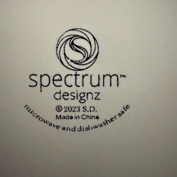 NWOT Spectrum Designz Ceramic Cats Face Print Black White Cup Mug XL 4.5" Tall - Picture 5 of 5